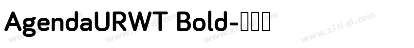 AgendaURWT Bold字体转换
